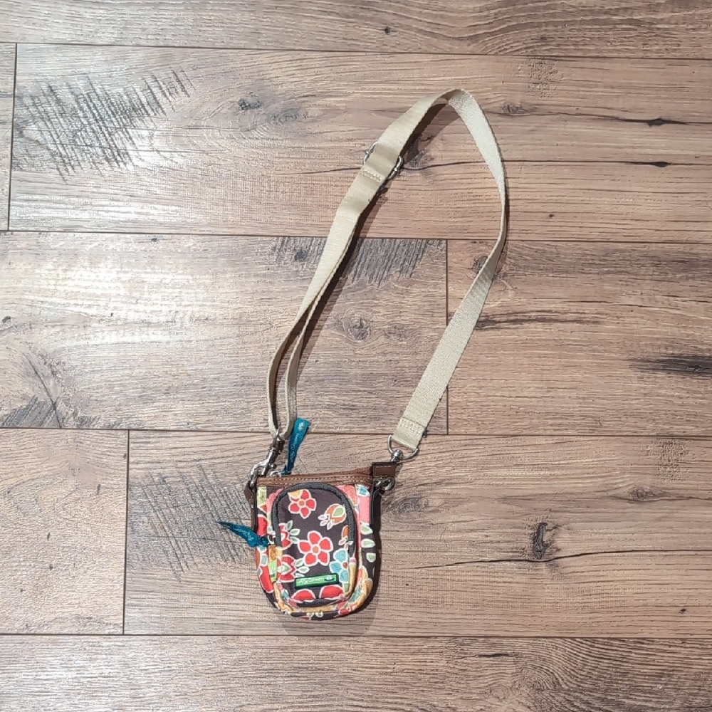 Colorful Lily Bloom Floral Crossbody Bag